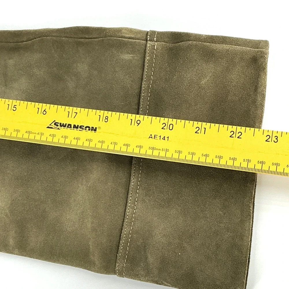Paloma Barcelo Size 40 US 9.5 Olive Green Suede Over the Knee Platform Boots NEW